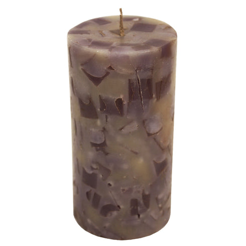 Wax Candle  3" X 6" HT T4